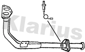 Tuyau d'échappement KLARIUS 301220