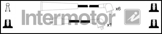 Kit de câbles d'allumage INTERMOTOR 76215