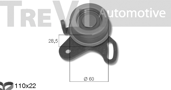 Kit de courroie crantée TREVI AUTOMOTIVE KD1371