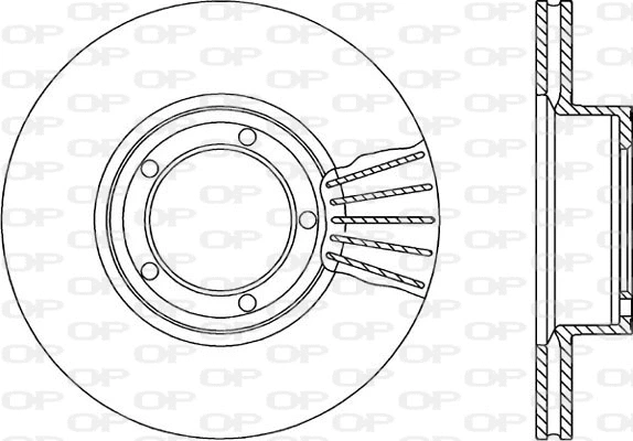 Disque de frein OPEN PARTS BDR1664.20