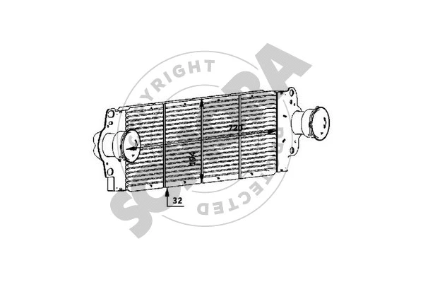 Refroidisseur d'air de suralimentation SOMORA 354145
