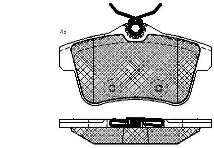Kit de plaquettes de frein, frein à disque FIT FP2338