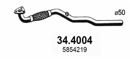 Tuyau d'échappement ASSO 34.4004