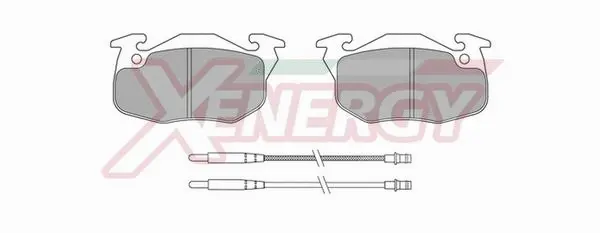 Kit de plaquettes de frein, frein à disque AP XENERGY X40411