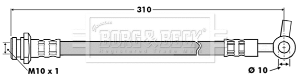 Flexible de frein BORG & BECK BBH7508