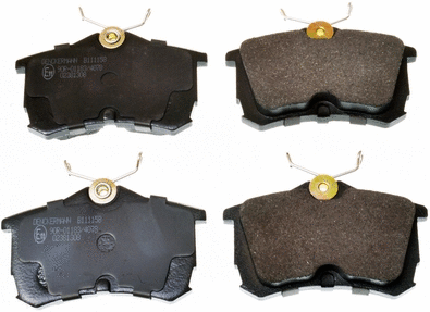 Kit de plaquettes de frein, frein à disque DENCKERMANN B111158