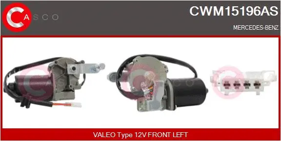 Moteur d'essuie-glace CASCO CWM15196AS