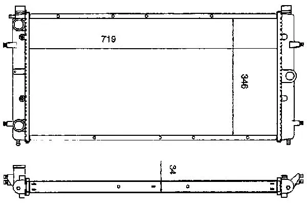 Radiateur, refroidissement du moteur ORDONEZ 2060188