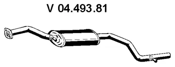 Silencieux avant EBERSPÄCHER 04.493.81