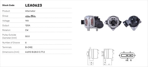 Alternateur LUSA LEA0623