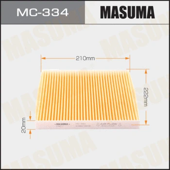 Filtre, air de l'habitacle MASUMA MC-334