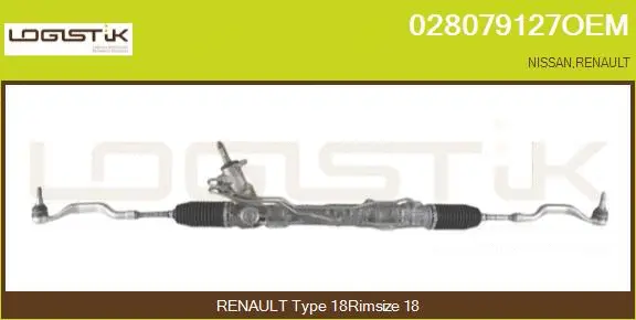 Crémaillère de direction LGK 028079127OEM