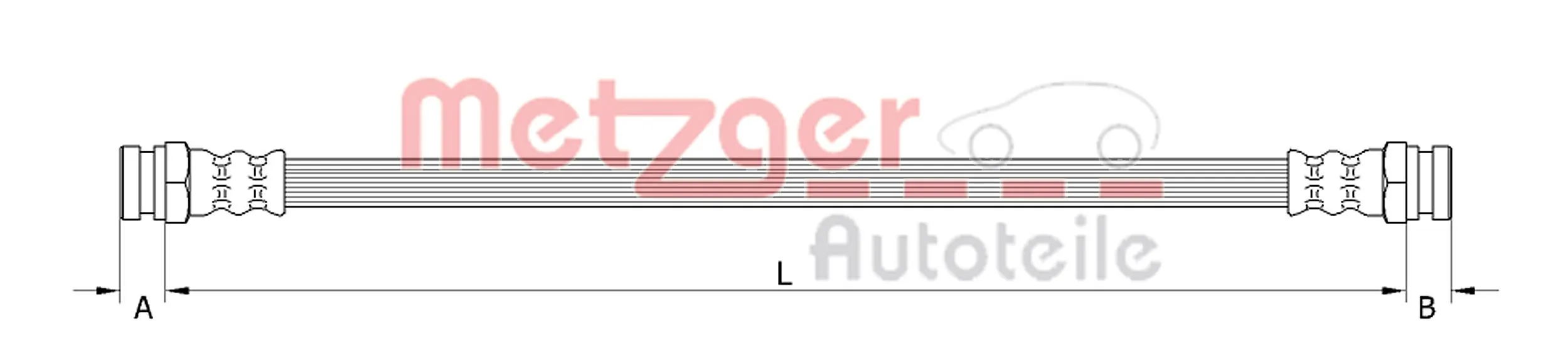 Flexible de frein METZGER 4111395