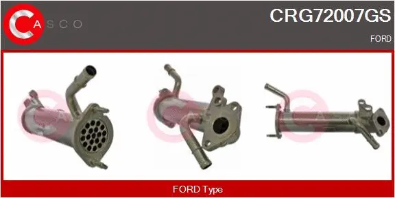 Radiateur, réaspiration des gaz d'échappement CASCO CRG72007GS