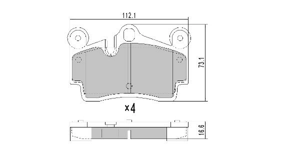 Kit de plaquettes de frein, frein à disque FREMAX FBP-1359