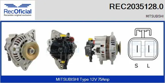 Alternateur RECOFICIAL REC2035128.0