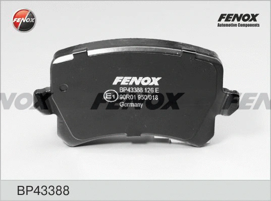 Kit de plaquettes de frein, frein à disque FENOX BP43388