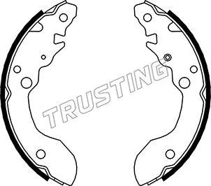 Jeu de mâchoires de frein TRUSTING 111.244