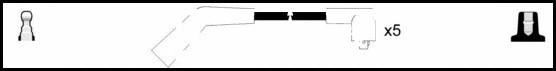 Kit de câbles d'allumage LEMARK HOES540