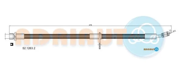 Flexible de frein ADRIAUTO 52.1263.2