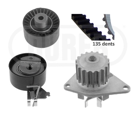 Pompe à eau + kit de courroie crantée DÜRER PA121347