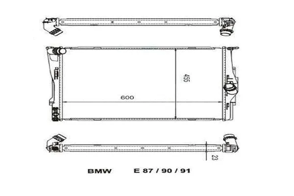 Radiateur, refroidissement du moteur ORDONEZ 2060349