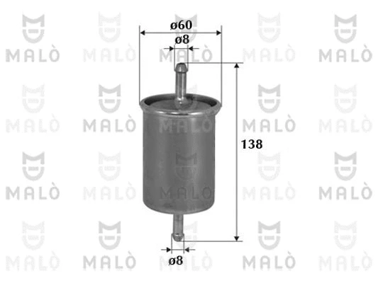 Filtre à carburant AKRON-MALÒ 1520099