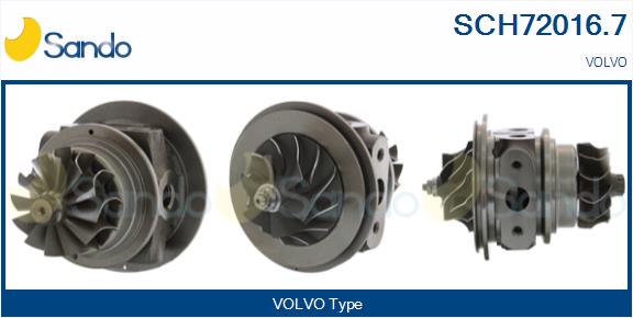 Groupe carter, turbocompresseur SANDO SCH72016.7