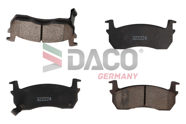 Kit de plaquettes de frein, frein à disque DACO Germany 322224