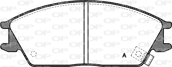 Kit de plaquettes de frein, frein à disque OPEN PARTS BPA0224.02