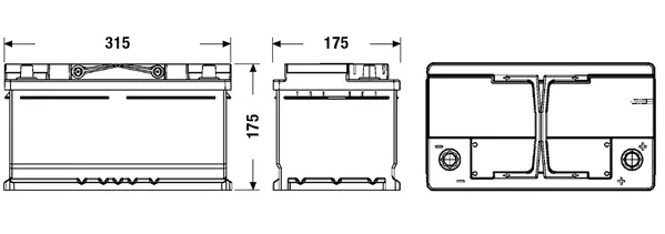 Batterie de démarrage EXIDE EL752