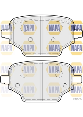 Kit de plaquettes de frein, frein à disque NAPA NBP1673