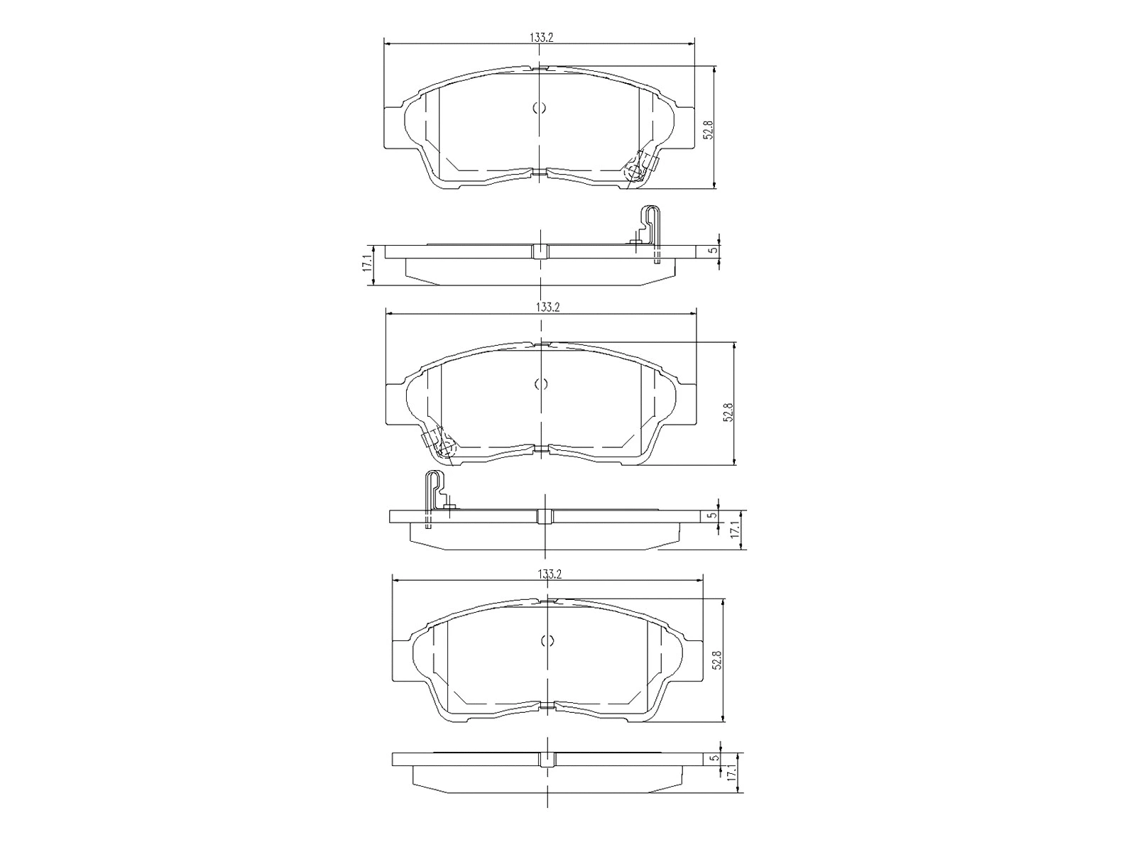 Kit de plaquettes de frein, frein à disque A.Z. Meisterteile AZMT-44-022-1411