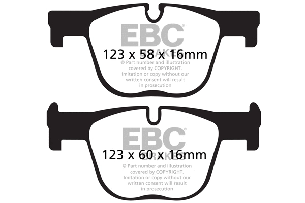 Kit de plaquettes de frein, frein à disque EBC Brakes DP32131C