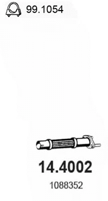 Tuyau d'échappement ASSO 14.4002