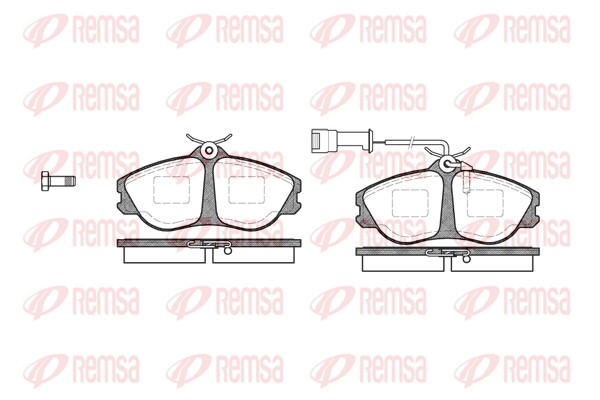 Kit de plaquettes de frein, frein à disque REMSA 0276.02