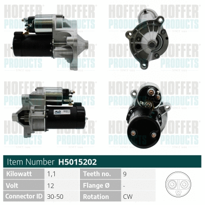 Démarreur HOFFER H5015202