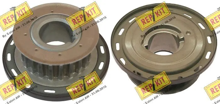 Poulie renvoi/transmission, courroie crantée REPKIT RKT3765