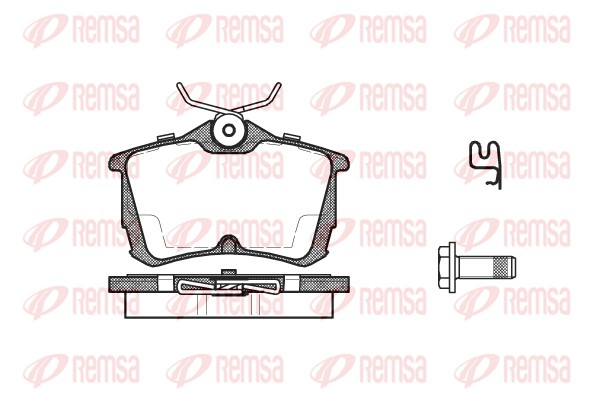 Kit de plaquettes de frein, frein à disque REMSA 0695.02