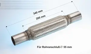 Tuyau flexible, échappement EBERSPÄCHER 996.1.038
