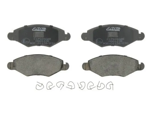 Kit de plaquettes de frein, frein à disque ABE C1P034ABE