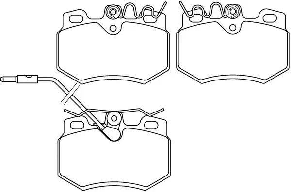 Kit de plaquettes de frein, frein à disque SB BP42248W