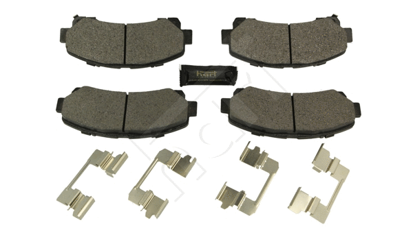 Kit de plaquettes de frein, frein à disque HART 260 754