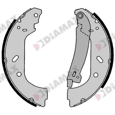 Jeu de mâchoires de frein DIAMAX N01126