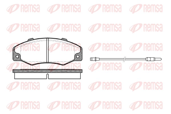 Kit de plaquettes de frein, frein à disque REMSA 0220.02