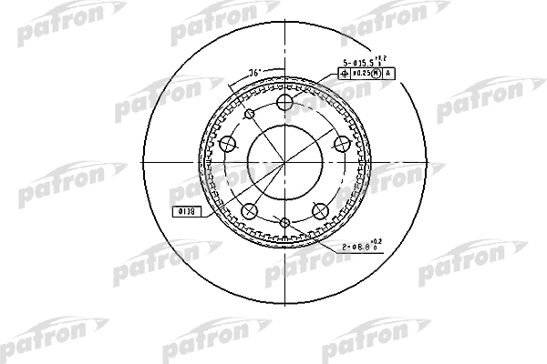 Disque de frein PATRON PBD7300