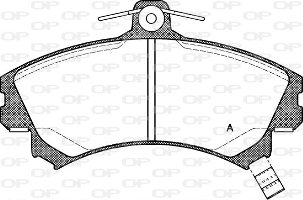 Kit de plaquettes de frein, frein à disque OPEN PARTS BPA0590.21