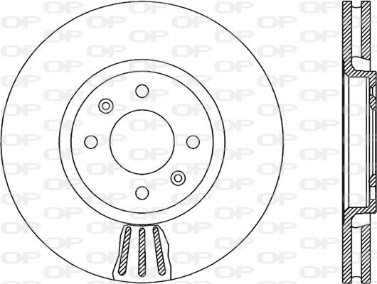 Disque de frein OPEN PARTS BDR1865.20