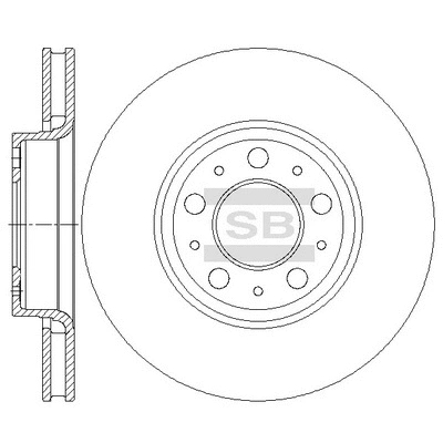 Disque de frein Hi-Q SD4674