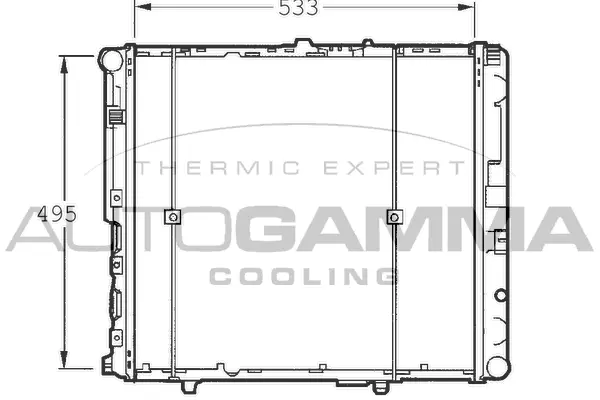 Radiateur, refroidissement du moteur AUTOGAMMA 100547